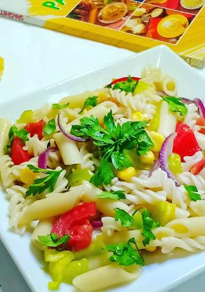 صورة لوصفة سلطة المكرونة 🍝👌😋