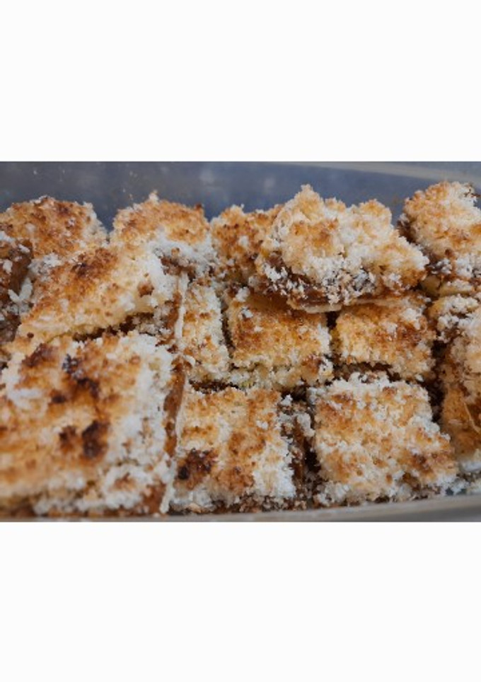 Una foto de Tarta de coco y dulce de leche