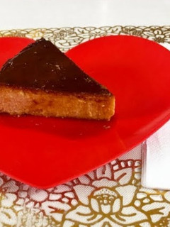 Una foto de Flan napolitano con queso