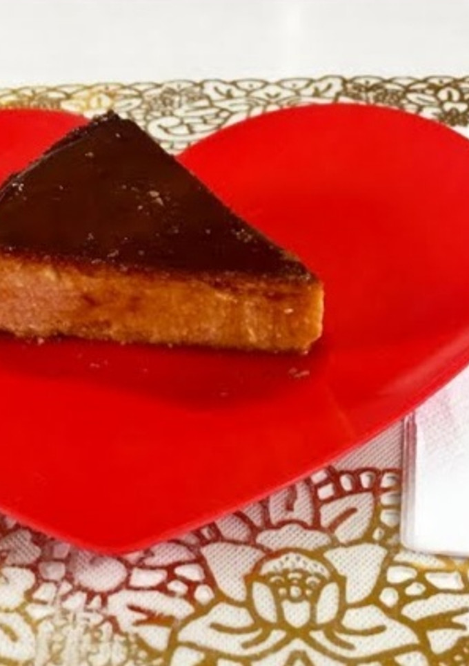 Una foto de Flan napolitano con queso