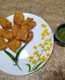 Crispy Samak rice and chana dal Raw banana pakore