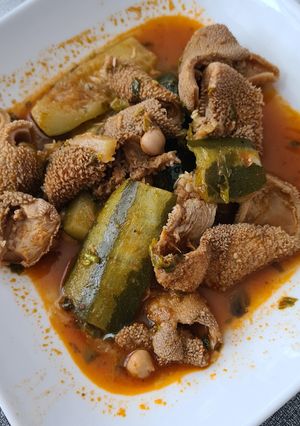 Une photo de Douara / tripes d'agneau en sauce 🌶