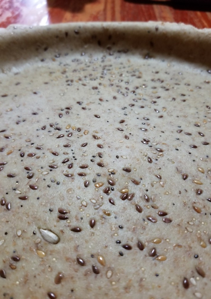 Una foto de Masa para tarta integral con semillas