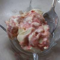 Παγωτό cheesecake φράουλα