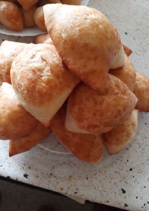 A picture of Mahamri for breakfast.