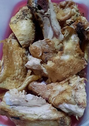 Una foto de Aprovechando pollo asado ahumado