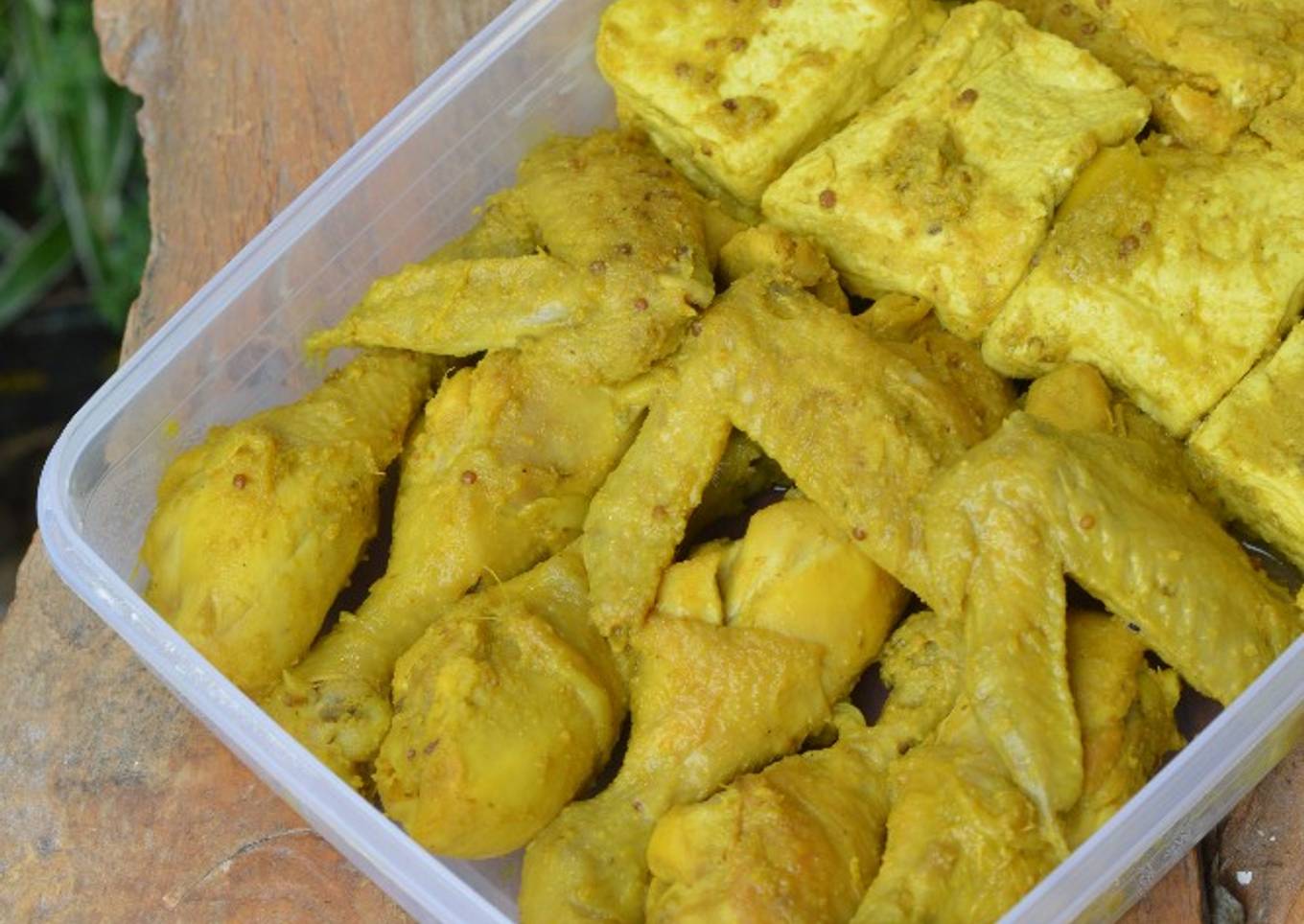 Ungkep Bumbu Kuning (untuk Goreng Ayam, Tahu, Tempe)