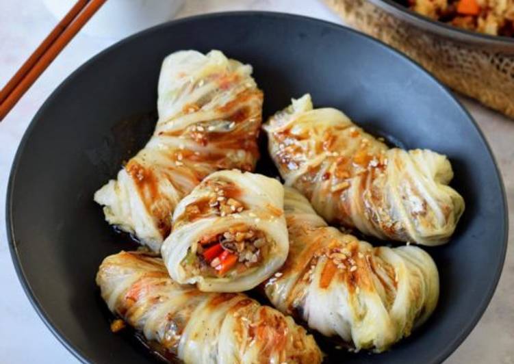 Easiest Way to Prepare Ultimate Vegan cabbage rolls