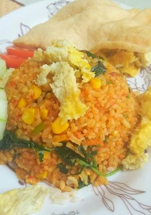 Foto resep Nasi goreng jagung saos tiram