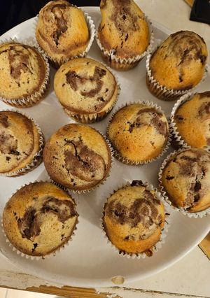 Une photo de Muffins marbrés façon gâteau Savane