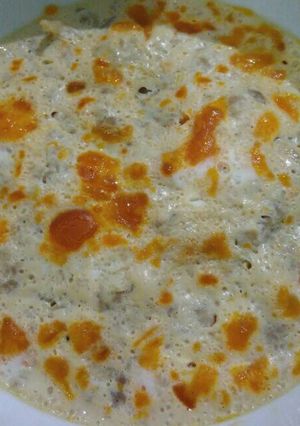 Foto resep Kukus telur asin + daging cincang