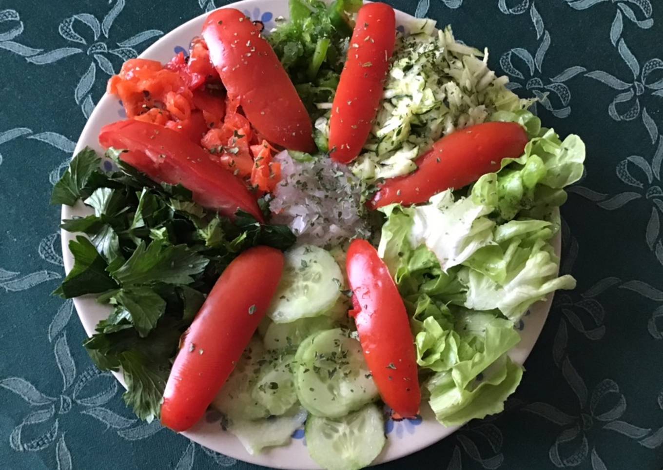 Salade composée aux légumes d été