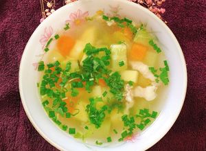 Hình của món Canh Cà Rốt Khoai Tây Nấu Thịt Heo.