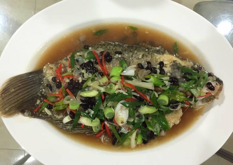 Cara buat Gurame masak tausi yang enak dan Mudah Dibuat