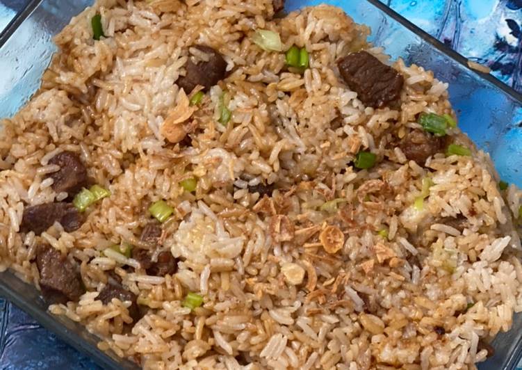 Garlic Beef Rice ala2 resto
