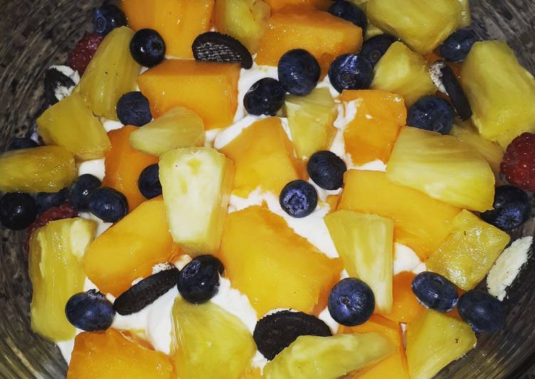 How to Make Super Quick Homemade Dessert rush(fruits)