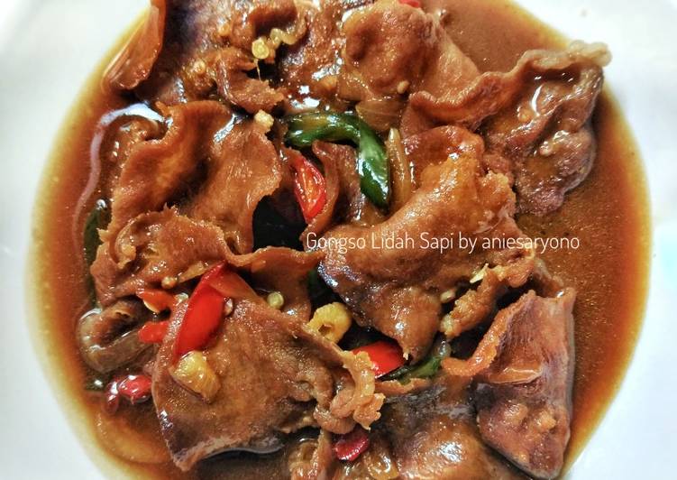 Resep Gongso Lidah Sapi Slice Jadi, Lezat Sekali