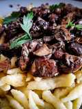 Spaetzle aux champignons à la crème