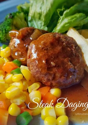 Foto resep Steak Daging Giling