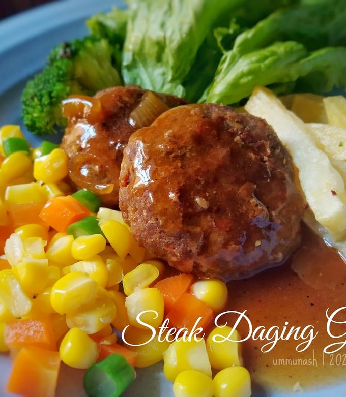 Foto resep Steak Daging Giling