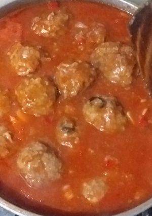 Una foto de Albóndigas con pasas de uva