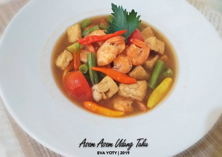Asem Asem Udang Tahu