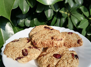 Una foto de Galletas de avena y arándanos en freidora de aire. 🍪😍