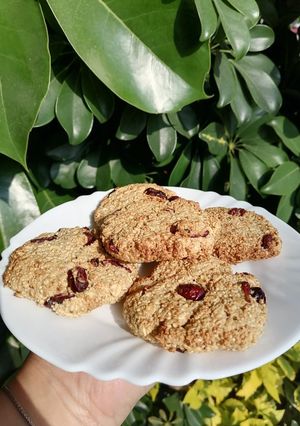 Una foto de Galletas de avena y arándanos en freidora de aire. 🍪😍