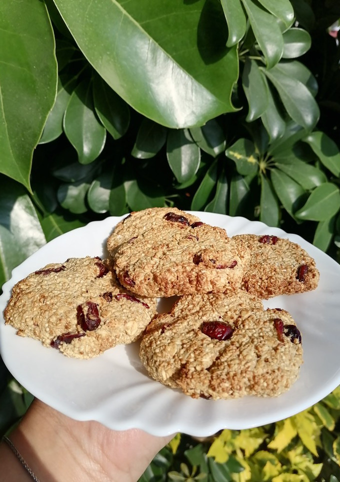 Una foto de Galletas de avena y arándanos en freidora de aire. 🍪😍