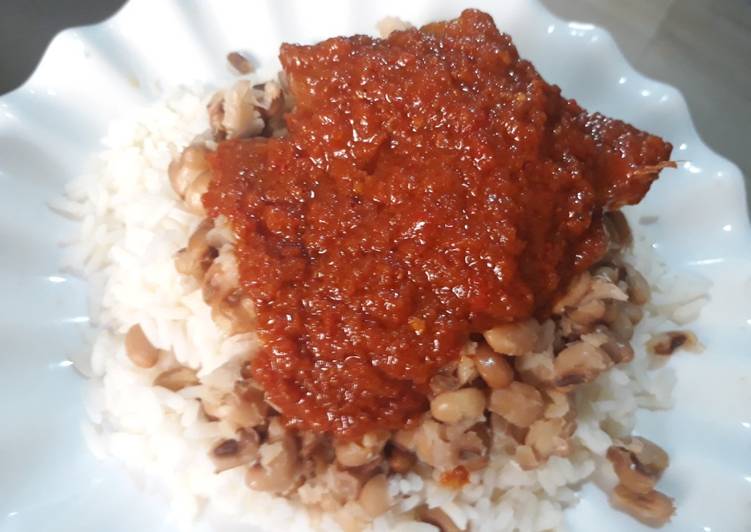 Easiest Way to Prepare Perfect Rice and beans with stew