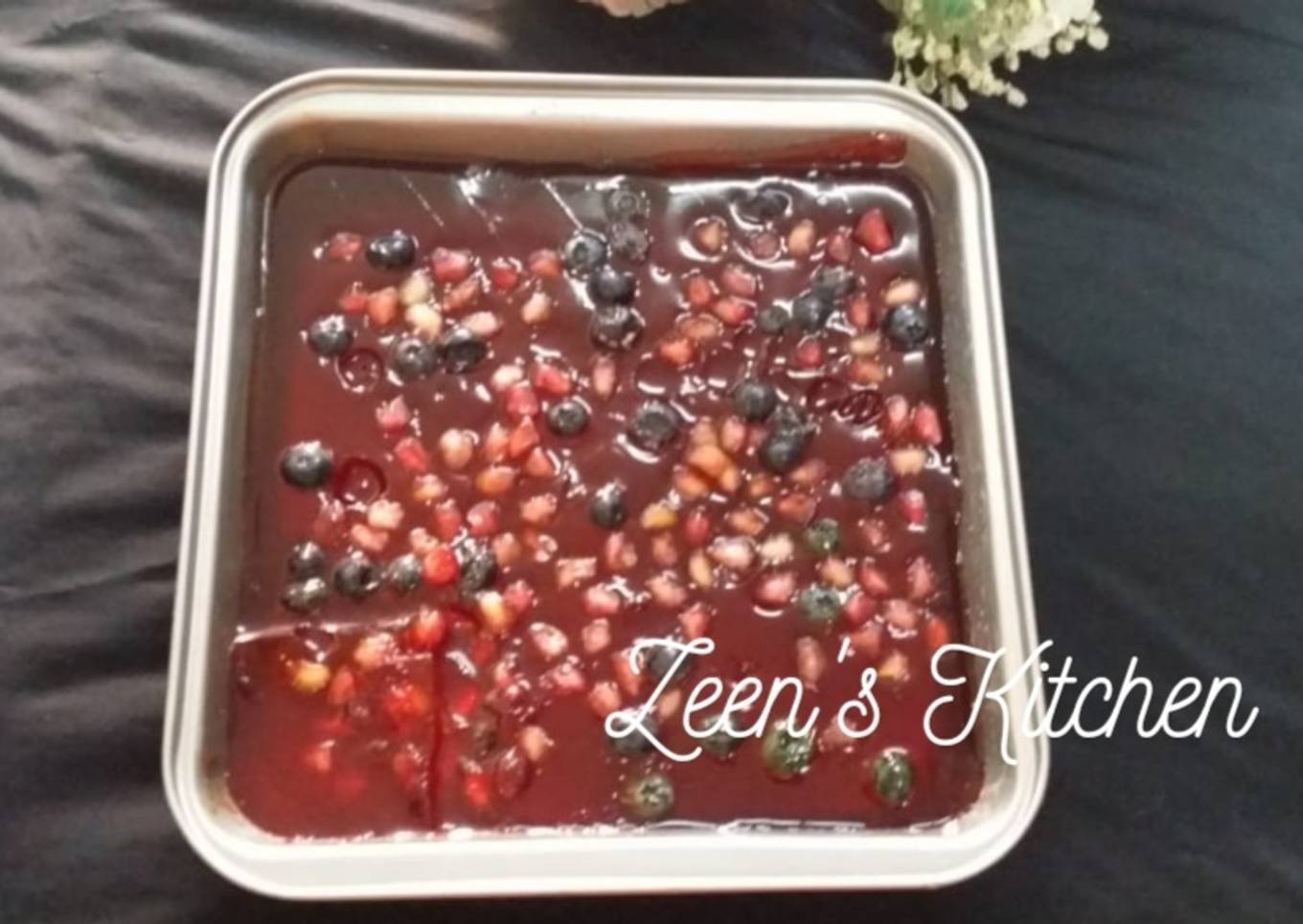 Fruits And Jello Cake