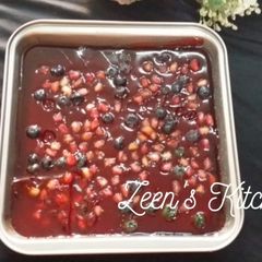 A picture of Fruits And Jello Cake.