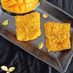 A picture of Mango kalakand.