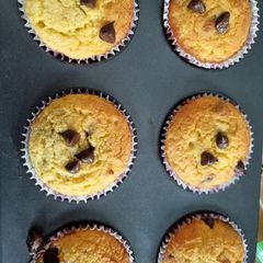 A picture of Keto chocolate chip muffin.