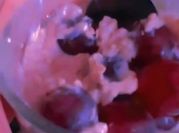 Una foto de postres fáciles con uva