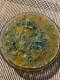 Peas sprouts hyacinth beans masala