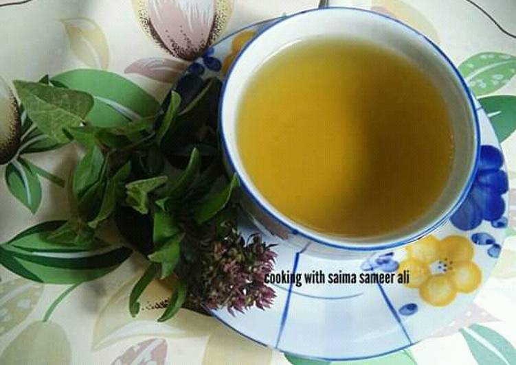 Simple Way to Prepare Homemade Basil tea