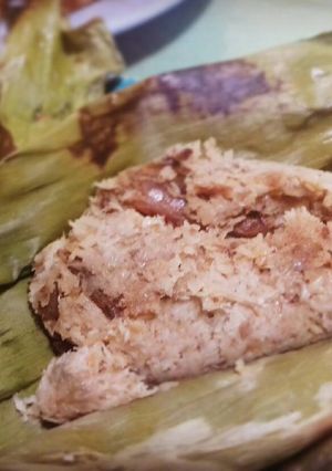 Foto resep Pepes kelapa muda ikan asin