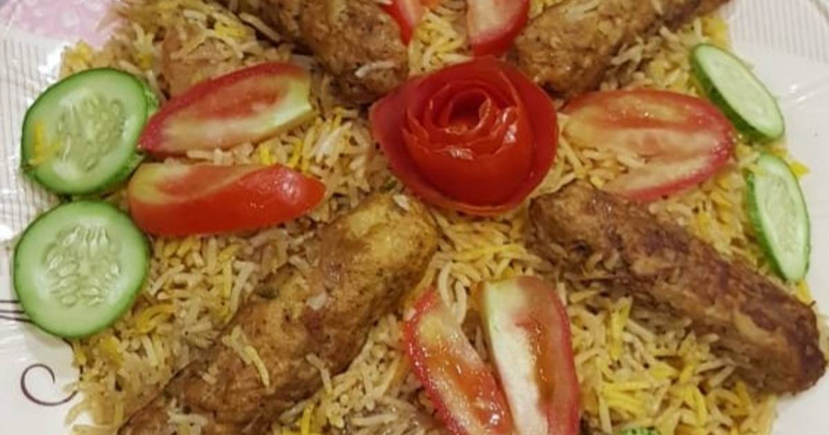 Seekh kabab biryani Recipe by Rim Shaikh - Cookpad