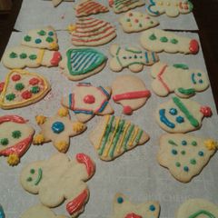 A picture of Christmas Cookies.