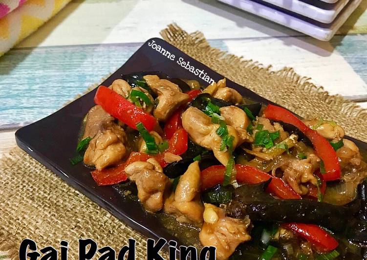 Resep Gai Pad King (Thai Ginger Chicken) Anti Gagal