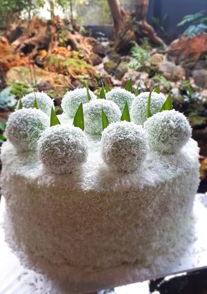 Foto resep KLEPON CAKE (with pandan chiffon cake)