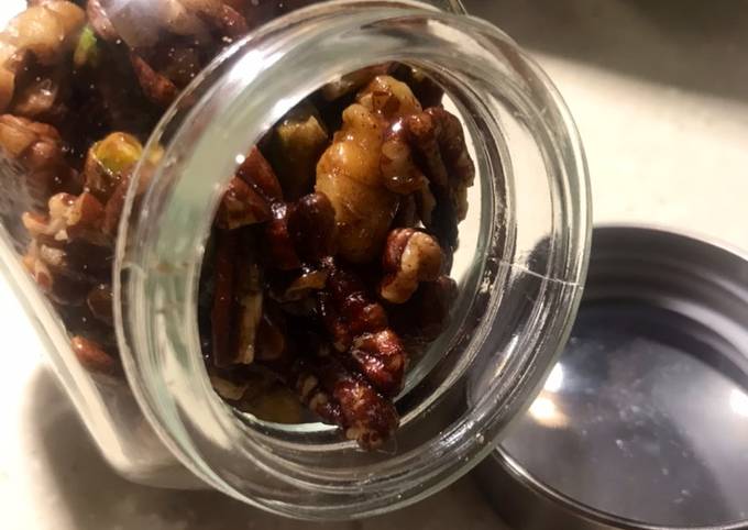 Recipe of Super Quick Homemade Roasted Cinnamon Honey Nuts (Walnuts/Pecan/Pistachio)