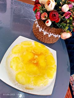 عکسی از دستور ته دیگ سیب زمینی با برنج کته