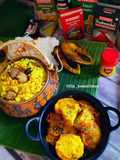 Stuffed Aloo Dum in Cholar Daal Gravy