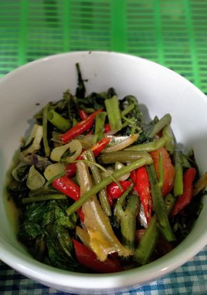 Foto resep Cah kangkung teri