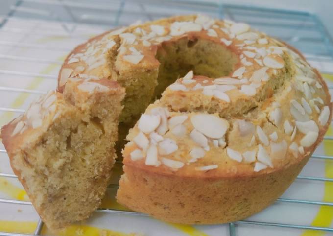 Yuk intip, Bagaimana cara bikin Banana Almond Cake / Bolu Pisang Almond  istimewa