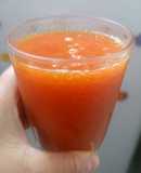 Jugo de papaya con algarrobina