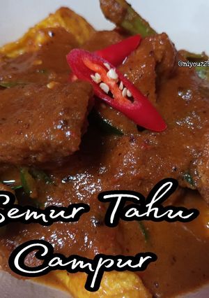 Foto resep Semur tahu campur