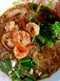 ก๋วยเตี๋ยววุ้นเส้นต้มยำกุ้ง